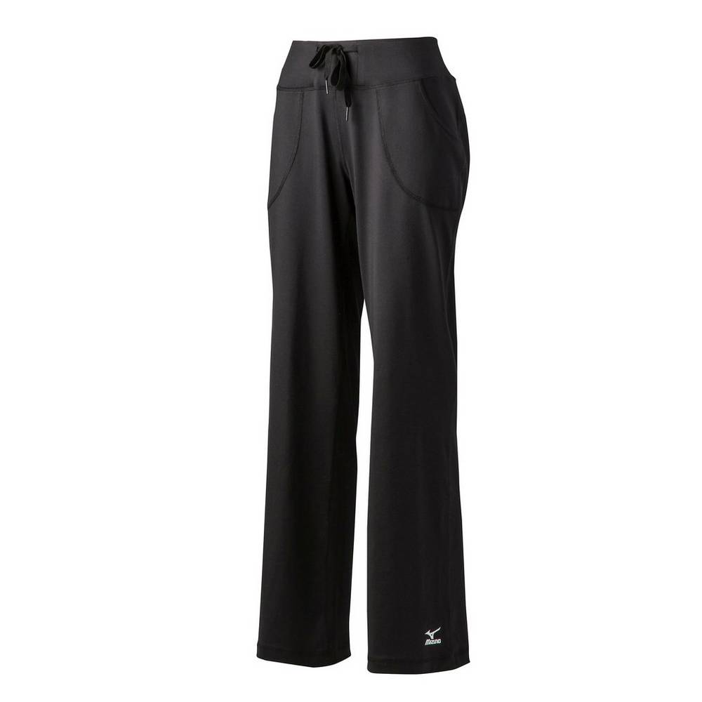 Womens Mizuno Straight Long Pants Black Philippines (UCAXFZ649)